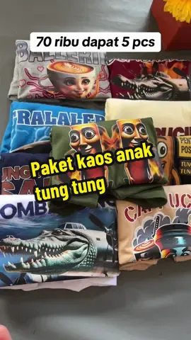 Kaos anak viral tung tung #promomakangajian #tungtungsahur #kaostungtungsahur #setelantungtung 