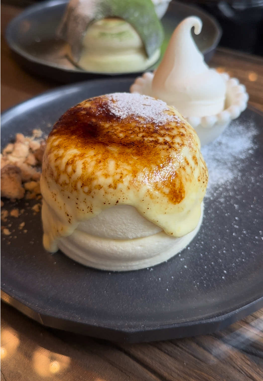京都で食べられる絶品クリームブリュレパンケーキ！ 「Panel Cafe」 📍京都府京都市東山区常盤町165 #japanesefood #japanfood #japan #tiktokfood #京都グルメ