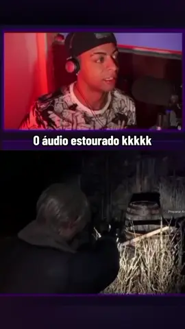 O áudio estourado kkkkk #zoio #residentevil #residentevil4 #game 