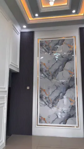 Finish moulding dan pvc marmer hunian kak Ira 🙌 Super istimewa hasilnya 🤩terimakasih orderanny kak,semoga sehat selalu,semakin dilancarkan rejekinya,Aamiin 🤲🏻 #plafon_minimalis02 #plafongypsum #wallmoulding #wallpanel #wpc #mojokerto @Buddyanto Part II #CapCut @plumberiestore.id 