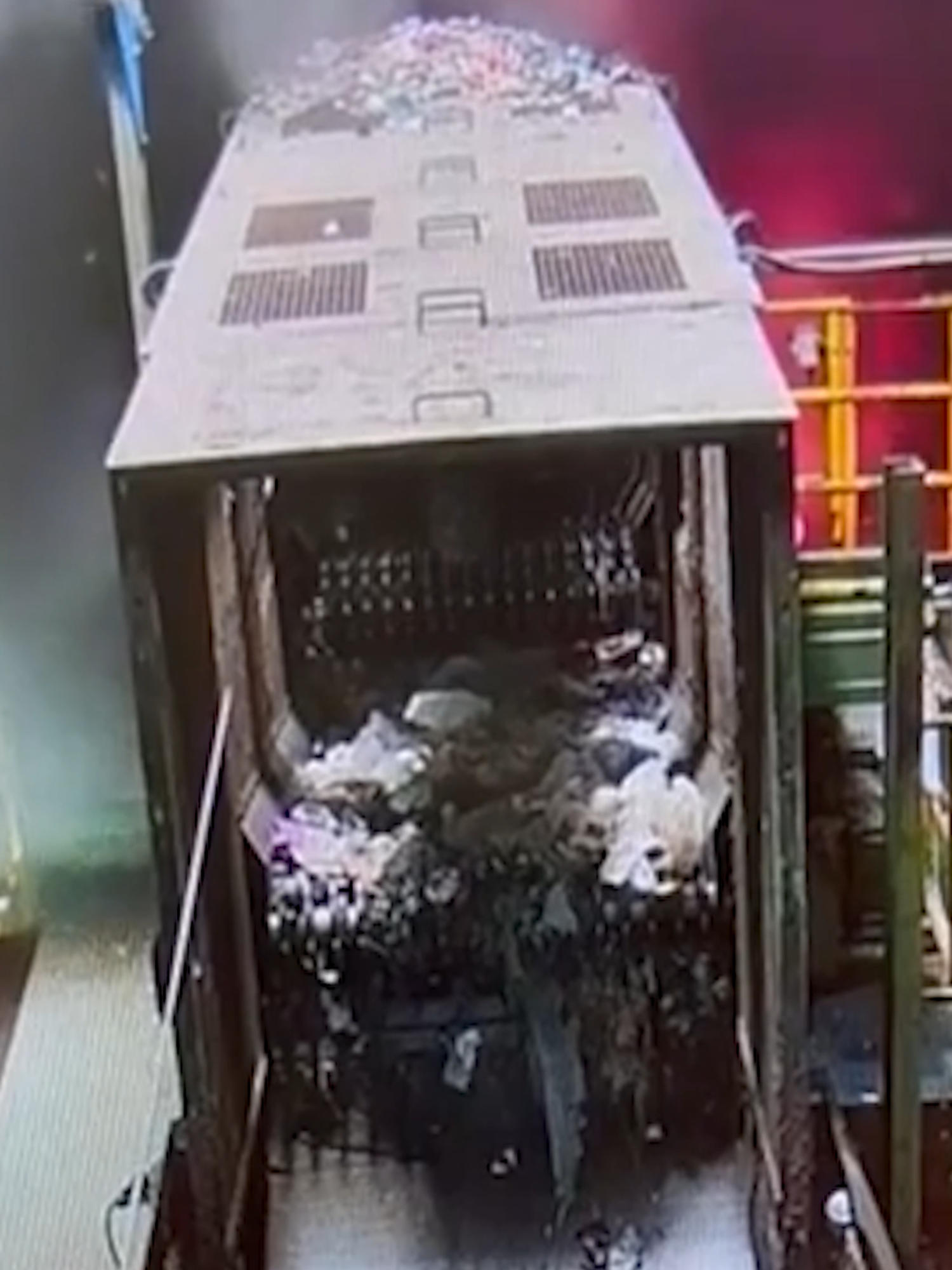 ^click the link for the full story^ This is the shocking moment a discarded vape was believed to have sparked a huge blaze at a Biffa waste facility after it exploded. #birmingham #westmidlands #news #vape #fire