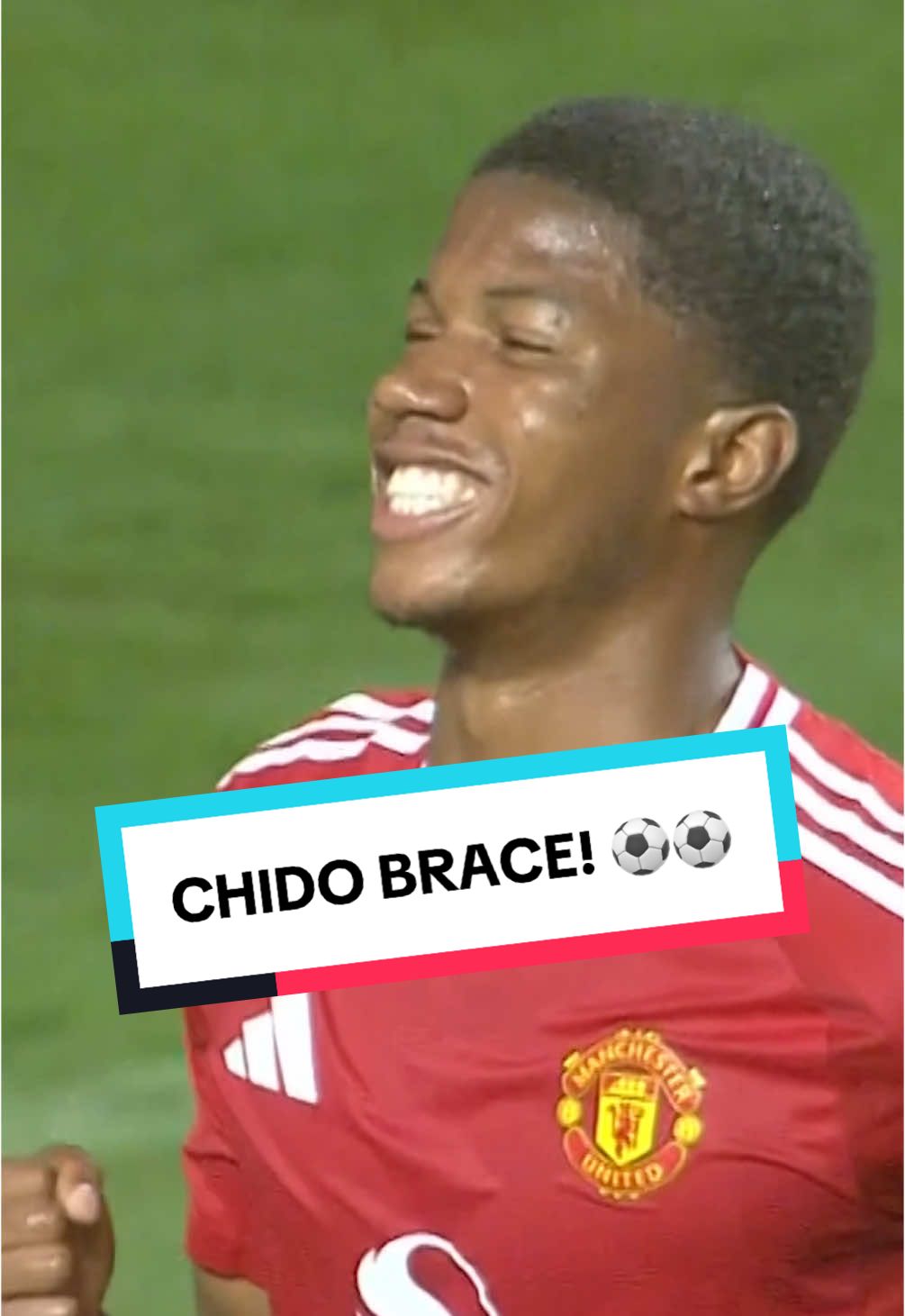Chido Obi scores his second! 🤩 #MUFC #ManUtd #MUTOUR25 #ChidoObi 