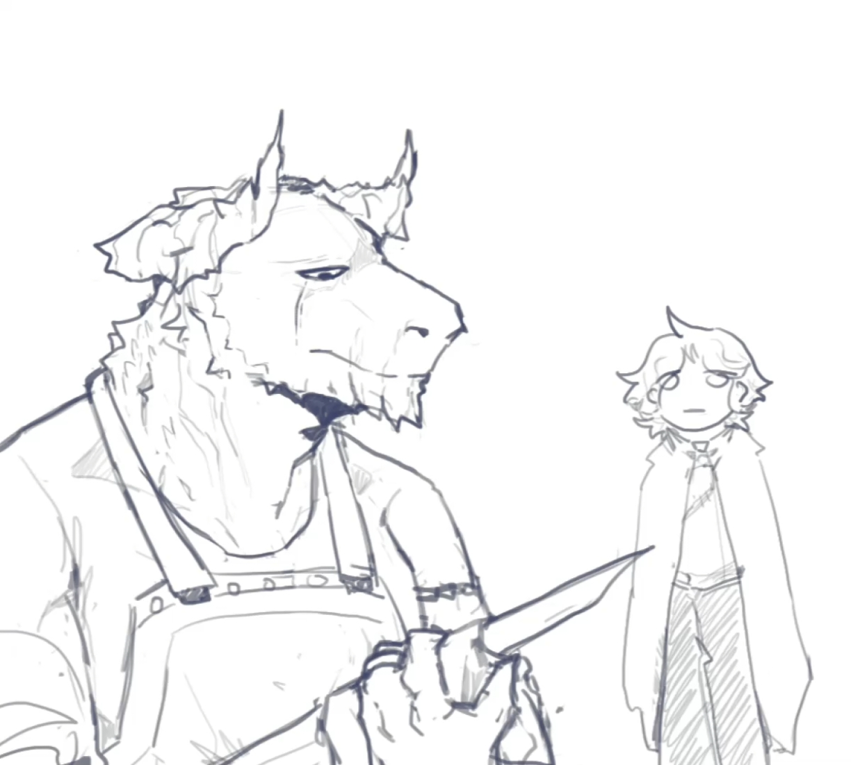 Never argue with your father about his husband's beauty #dnd #furry #cat #dragon #ocart#art #dndart #dndanimatiom 
