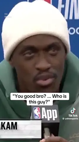 #pascalsiakam & #greggdoyel odd interaction at the #NBA press conference last night. #idontknowyou #Pacers 