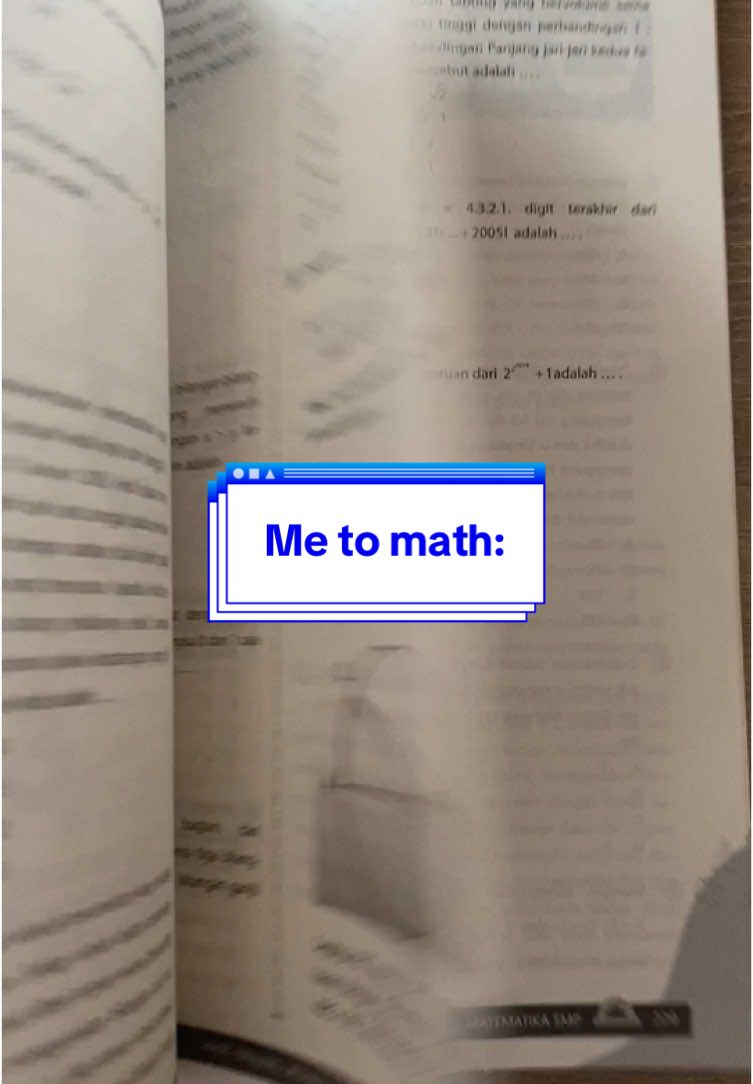 Math: “It’s easy if you understand” Me: “I don’t. I’m STRESS” #matematika #mathematics #stress #belajar #osnmatematika 