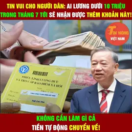 Tin vui mới cho người lao động...!#suhuongtiktok 2025