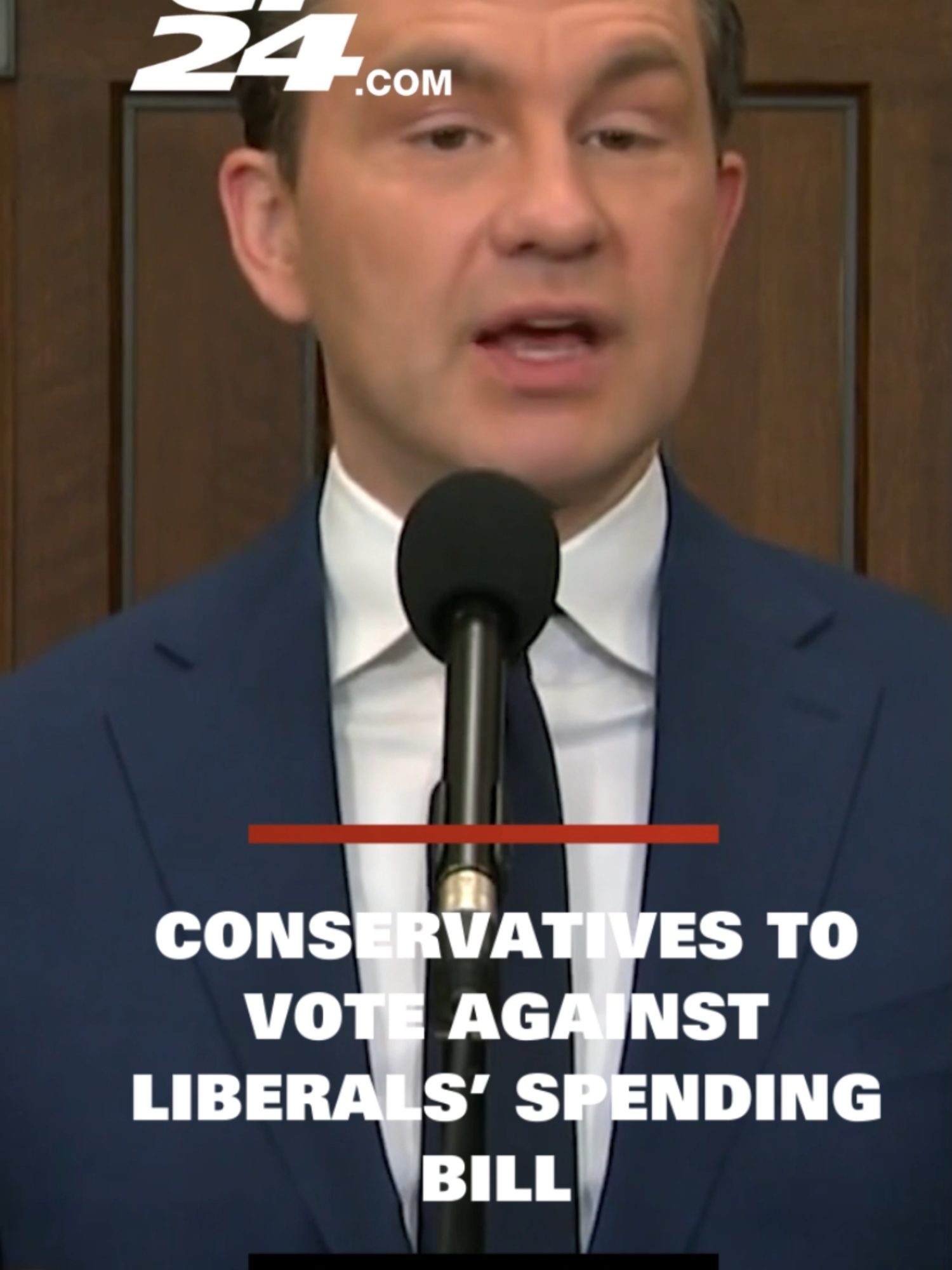 Conservatives to vote against Liberals' spending bill Conservative leader Pierre Poilievre says his party will vote against the Liberal government's $486B spending plan. #cp24 #news
