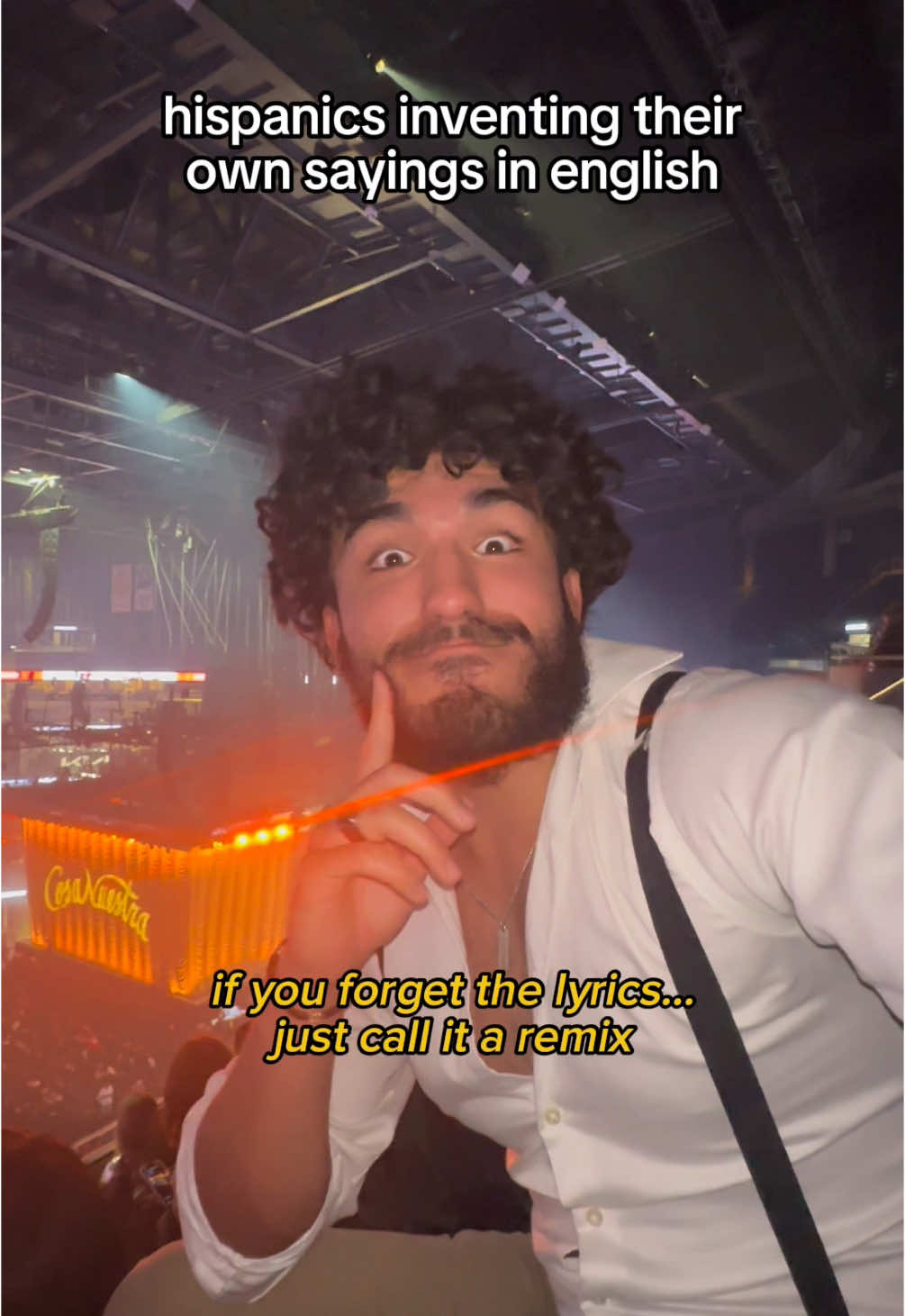 shoutout to @rauwalejandro for the cameo 🦊 HISPANICS INVENTING THEIR OWN SAYINGS IN ENGLISH #hispanic #latino #skit #comedy #dad #spanglish #humor 