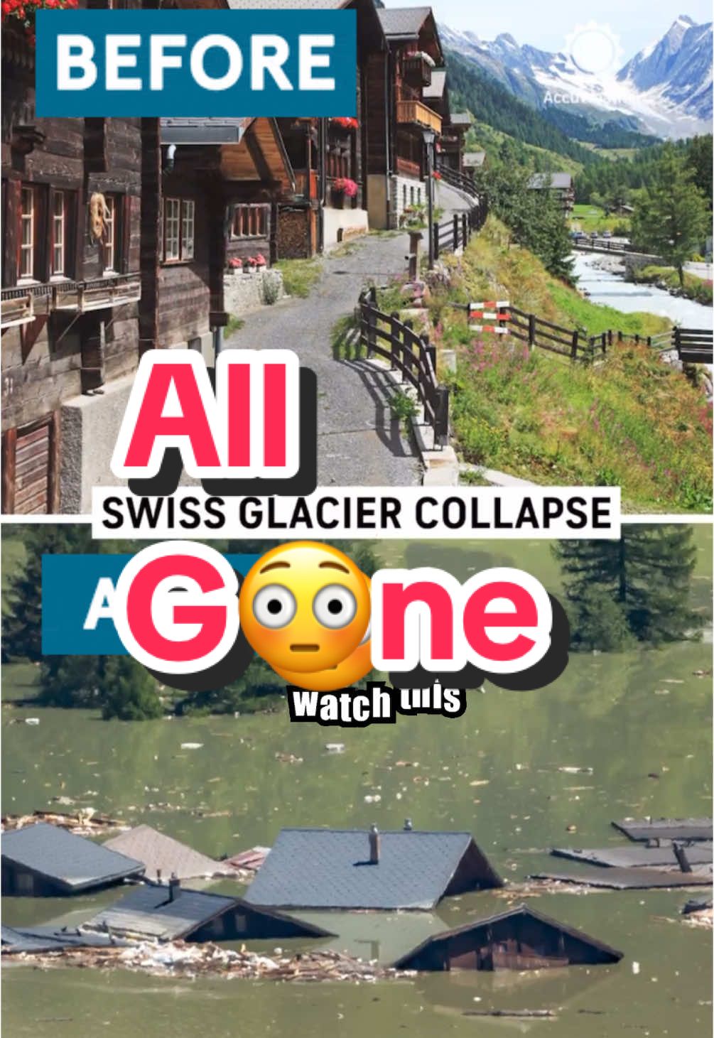 Should they rebuild? #Switzerland #Swiss #Village #News #Glacier #Avalanche #GlacierCollapse 