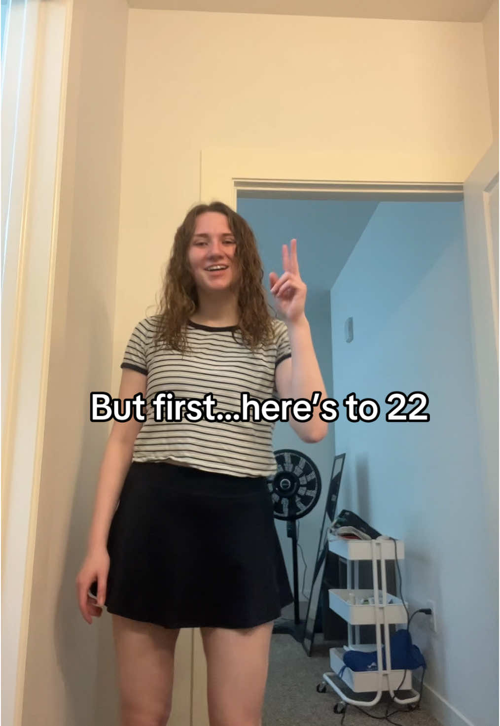 22 on the day all her music is officially her’s and on moving weekend!