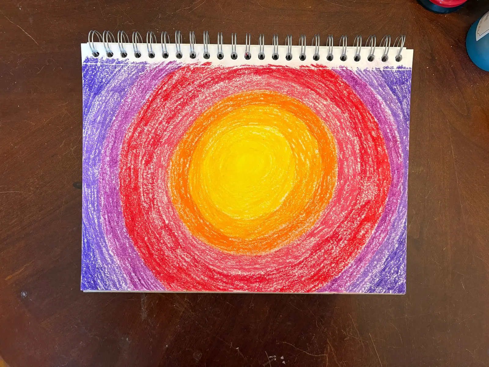 A mix of oil pastel and paint marker art . . .  #art #artist #colorful #abstract #fun 