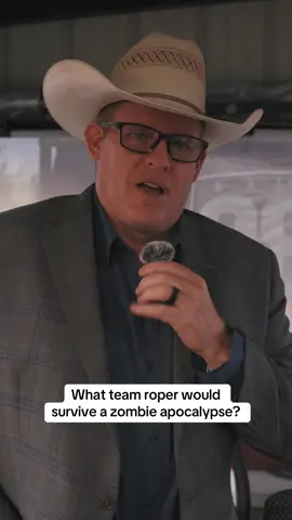 What team roper would survive a zombie apocalypse? #priefert #priefertranchopen #pro #teamroping #roping #texas 