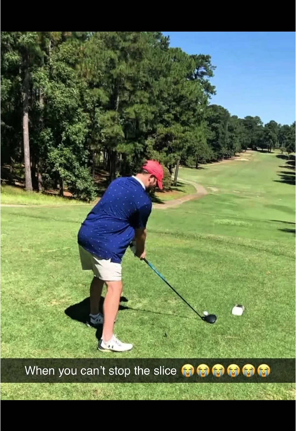 Bro needs to use the ProStrike Golf Swing Mat!