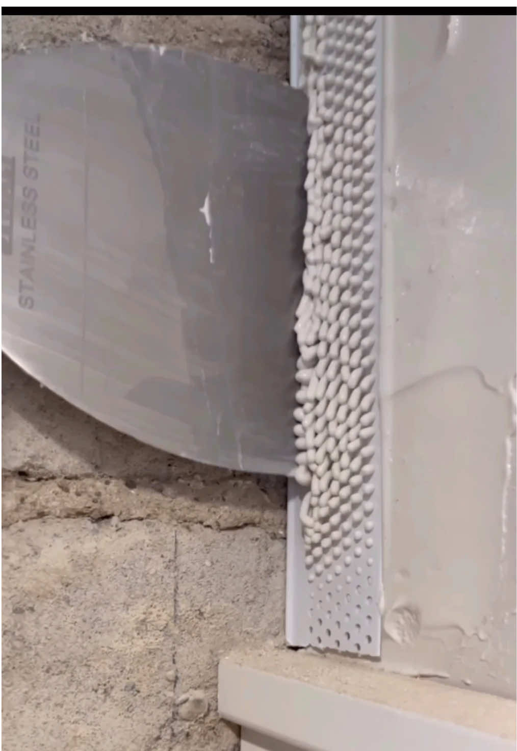 Tips for butting drywall up to an irregular surface! @Trim-Tex Drywall 