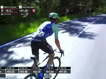 🏔️ Etapa 19 del Giro de Italia 2025  🇫🇷 Nicolas Prodhomme (AG2R) se impuso en solitario en la etapa reina entre Biella y Champoluc.  🇲🇽 Isaac Del Toro (UAE) defendió con firmeza la maglia rosa, superando a 🇪🇨 Richard Carapaz (EF) en el sprint final.  🇨🇴 Egan Bernal (INEOS) y 🇨🇴 Einer Rubio (Movistar) llegaron en el grupo principal, ocupando el 6° y 10° lugar en la etapa, respectivamente.  En la clasificación general, Bernal se mantiene 6° a 5'13