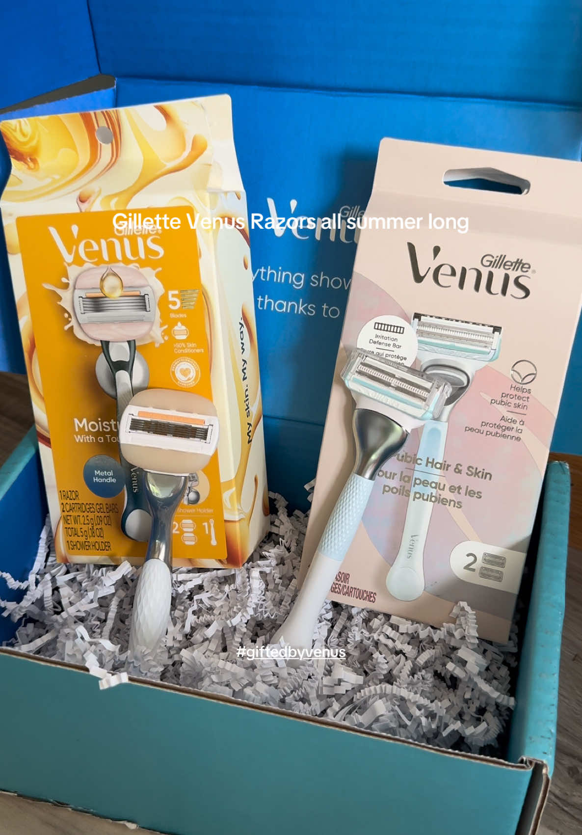 #giftedbyvenus the only razors I trust by!! #zfluencexvenus #targetfinds @Gillette Venus @target #unboxing #pr #razorforwomen #bodycare #fyp #contentcreator #ugc #ugccreator 