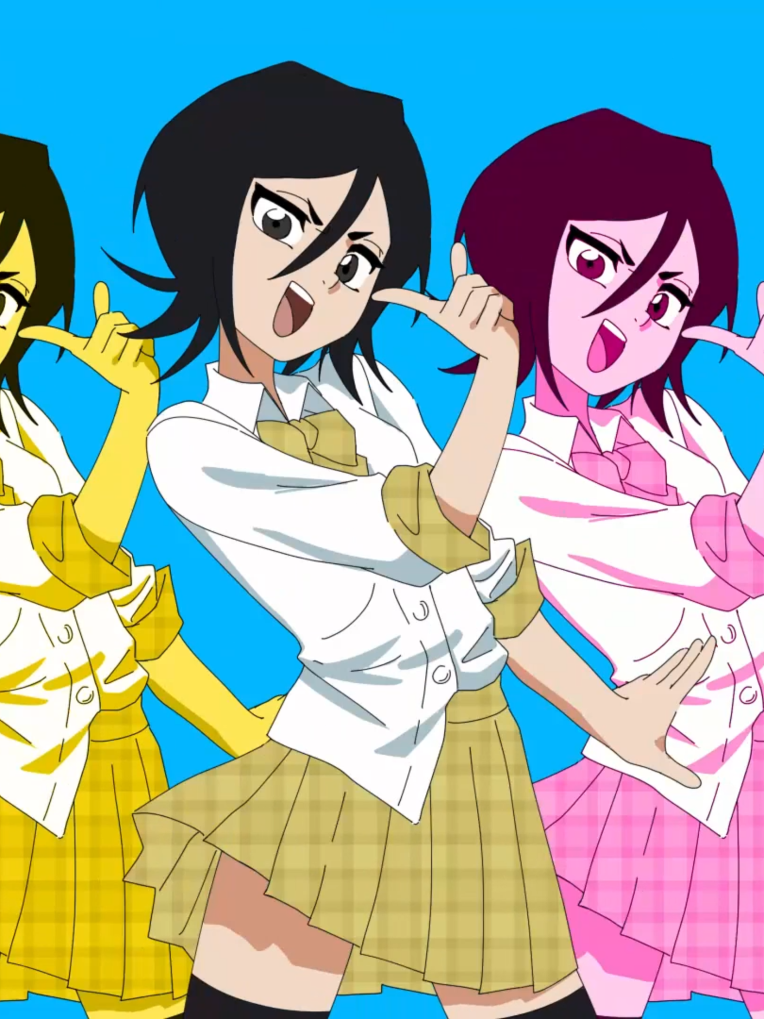 Orihime & Rukia Pop☆Step dance #Bleach #Myheroacademia #Vigilantes #Popstep