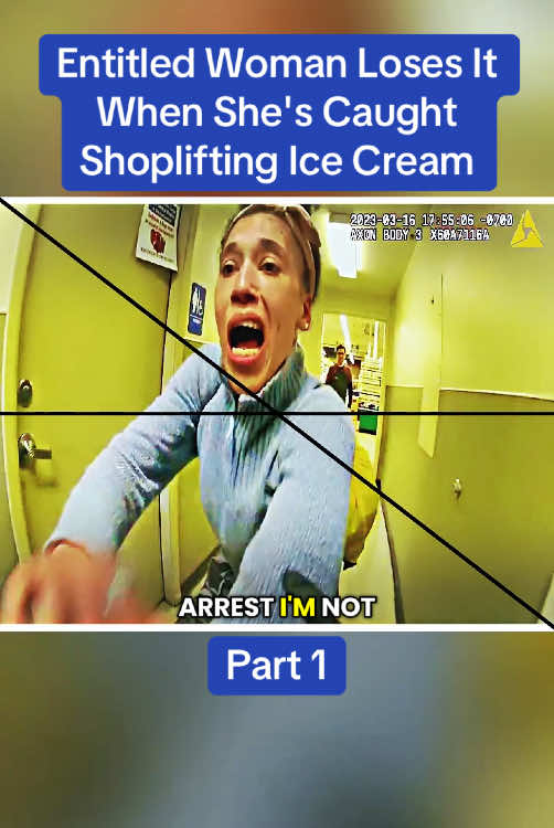 Entitled Woman Loses It When She's Caught Shoplifting Ice Cream
Part 1 #cops #copsoftiktok #police #policeofficer #bodycam #crime #truecrime #truestory #foryou #fyp