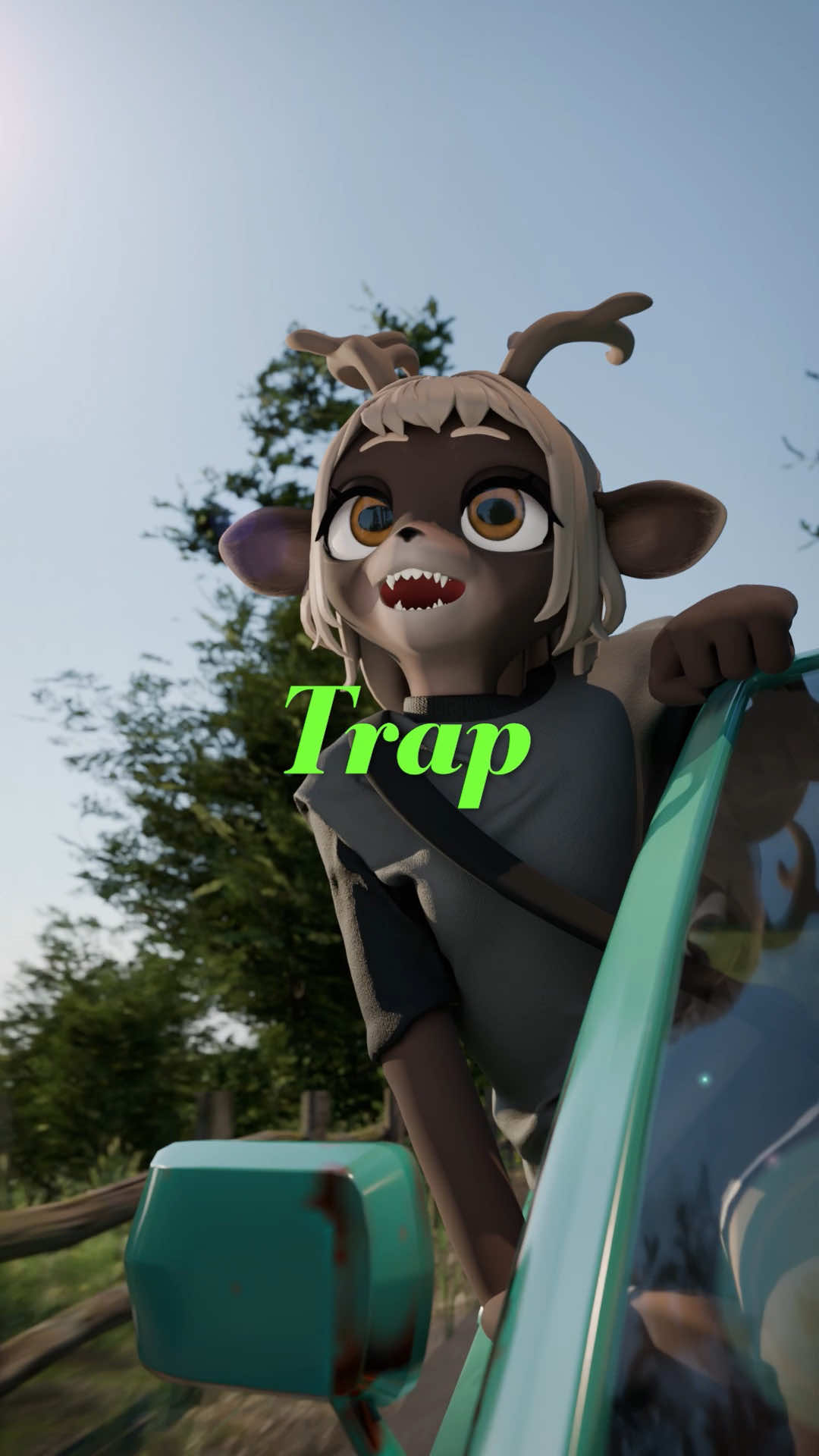 Trap - Original Short Animation #3danimation #blender #anime #insects #car 