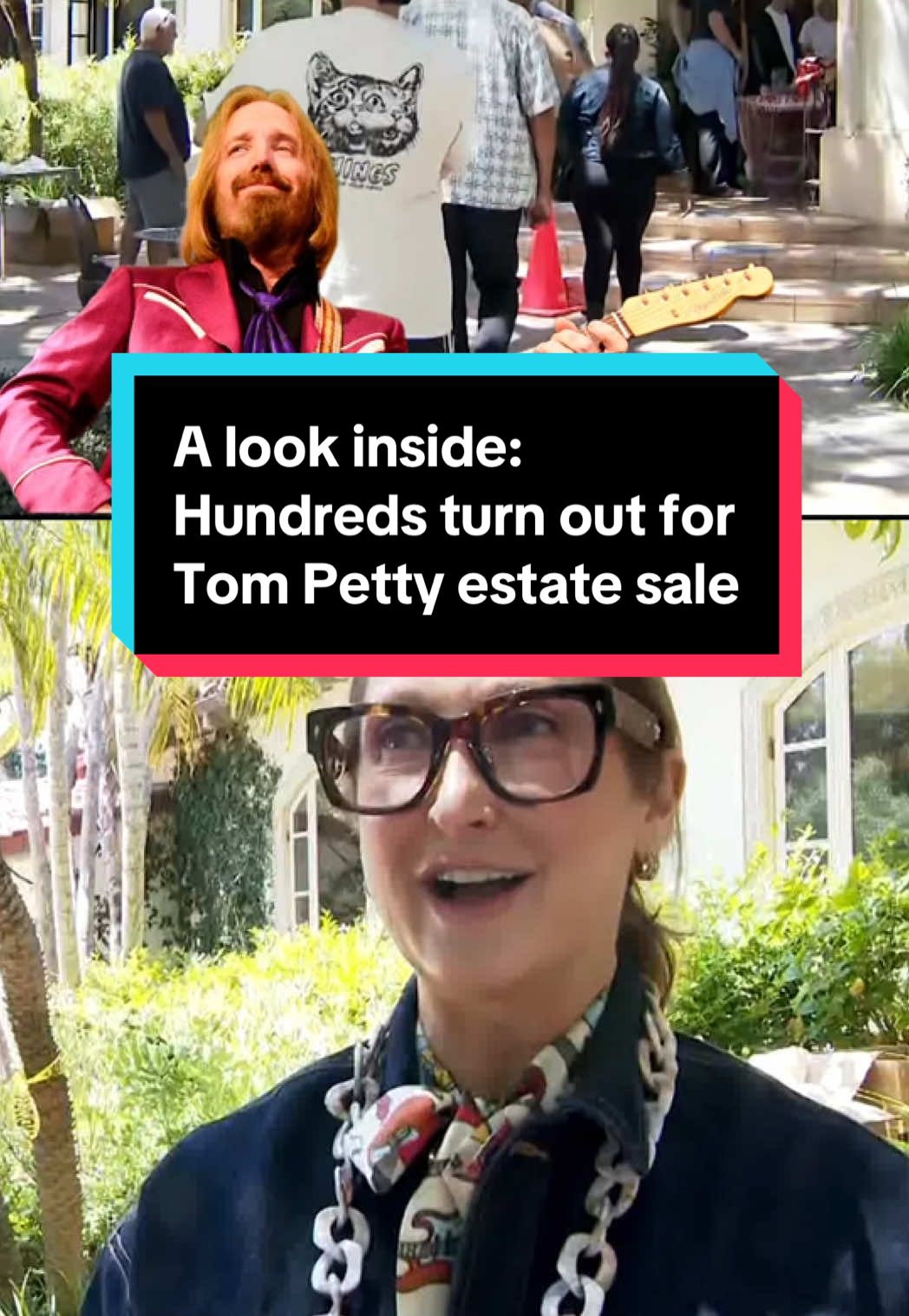 Hundreds of people could be seen queued outside the home of the late Tom Petty and his wife, Dana, Friday morning, hidden by a wall of trees, waiting for their opportunity to stroll, shop, and get a glimpse inside the Pacific Coast Highway home. The company organizing this weekend's 3-day estate sale in Malibu sent out a warning in the days leading up to the sale: 