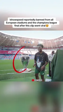 What did bro do wrong?😭#ishowspeed #championsleague #bricks #foryoupage #fyp #viral