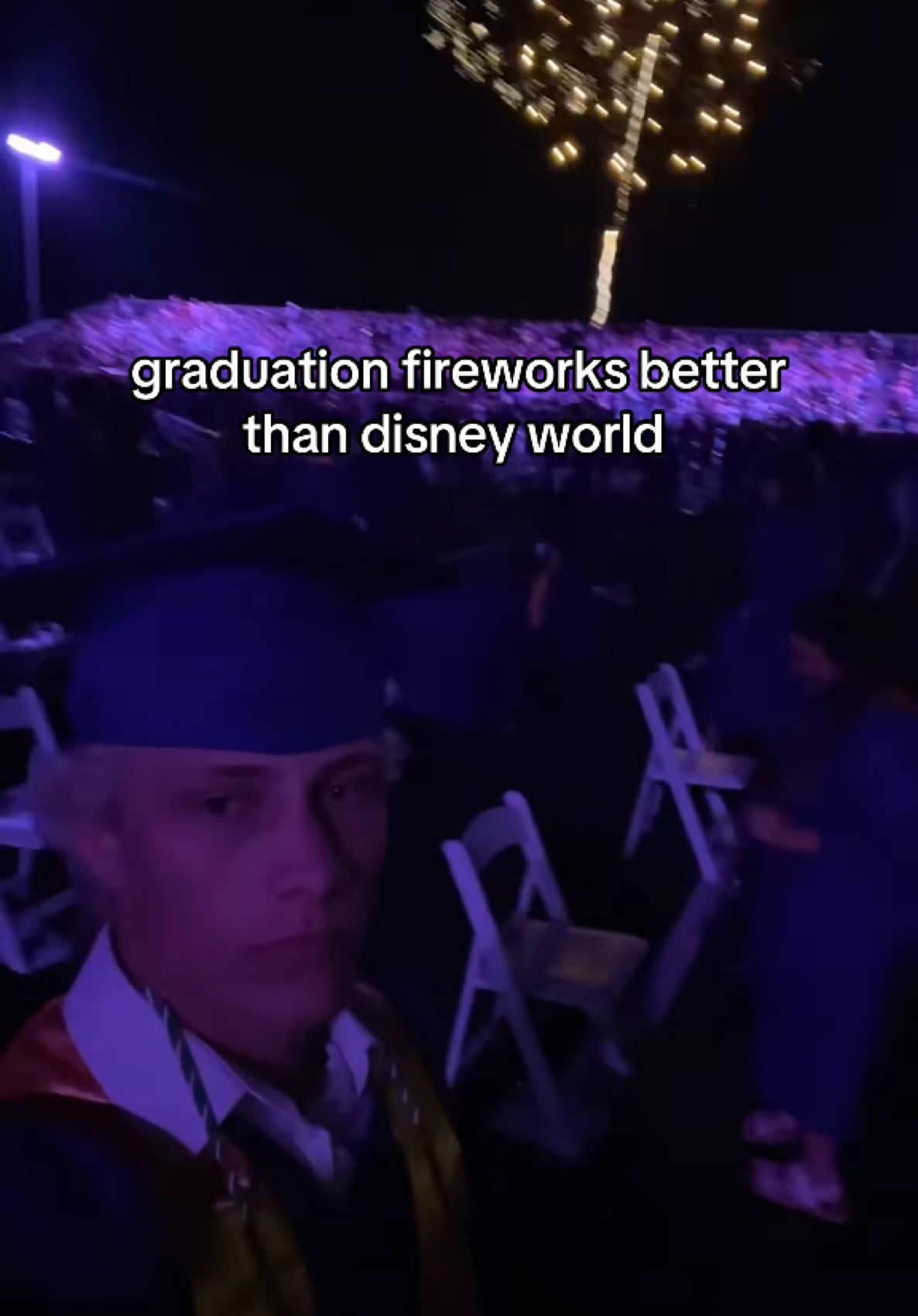 they made graduation nothing short of iconic (@Jackson🎰) #graduation #senioryear #fireworks #grad 