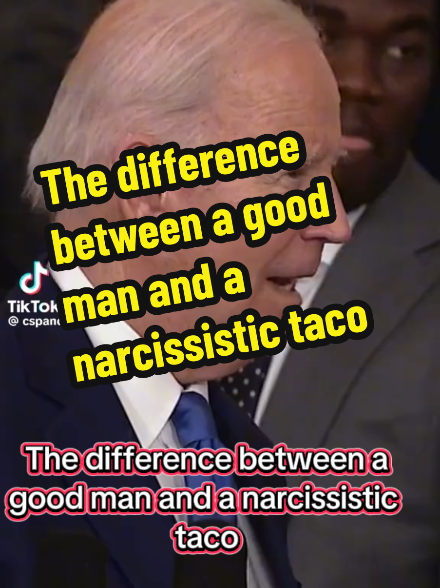 The difference between a good man and a narcissistic taco. #maga #Trump #Biden #goodvsevil 
