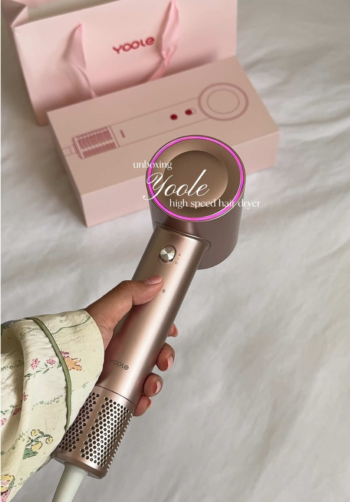 Replying to @Denyse 🤎 so happy with my new hair dryer 💘 #hairdryer  #yoole #hairblower #highspeedhairdryer #yoolehairdryer #hairtok #haircare #fyp #viral #trending 