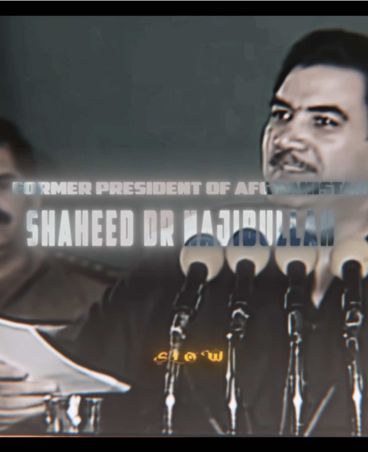 (The last Voice of the Nation) The man who tried to Unite US. Sorry we watched you hang in silence. Afghanistan failed you💔🥹 #drnajibullah #afghanistan #iamslow 
