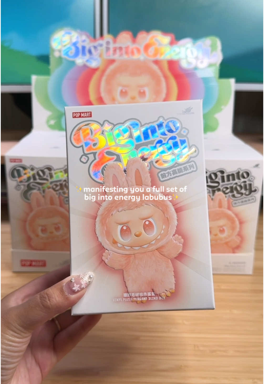save for good luck ✨ | #labubu big into energy unboxing 🫶🏻 getting a full set of this feels surreal 😭 manifesting this for you if you see this 🙂‍↕️ #bigintoenergy #manifesting #unboxing #blindbox #popmartunboxing 