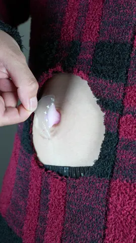belly button pack asmr #skincare #beauty #asmr #makeup #belly #button #pack 