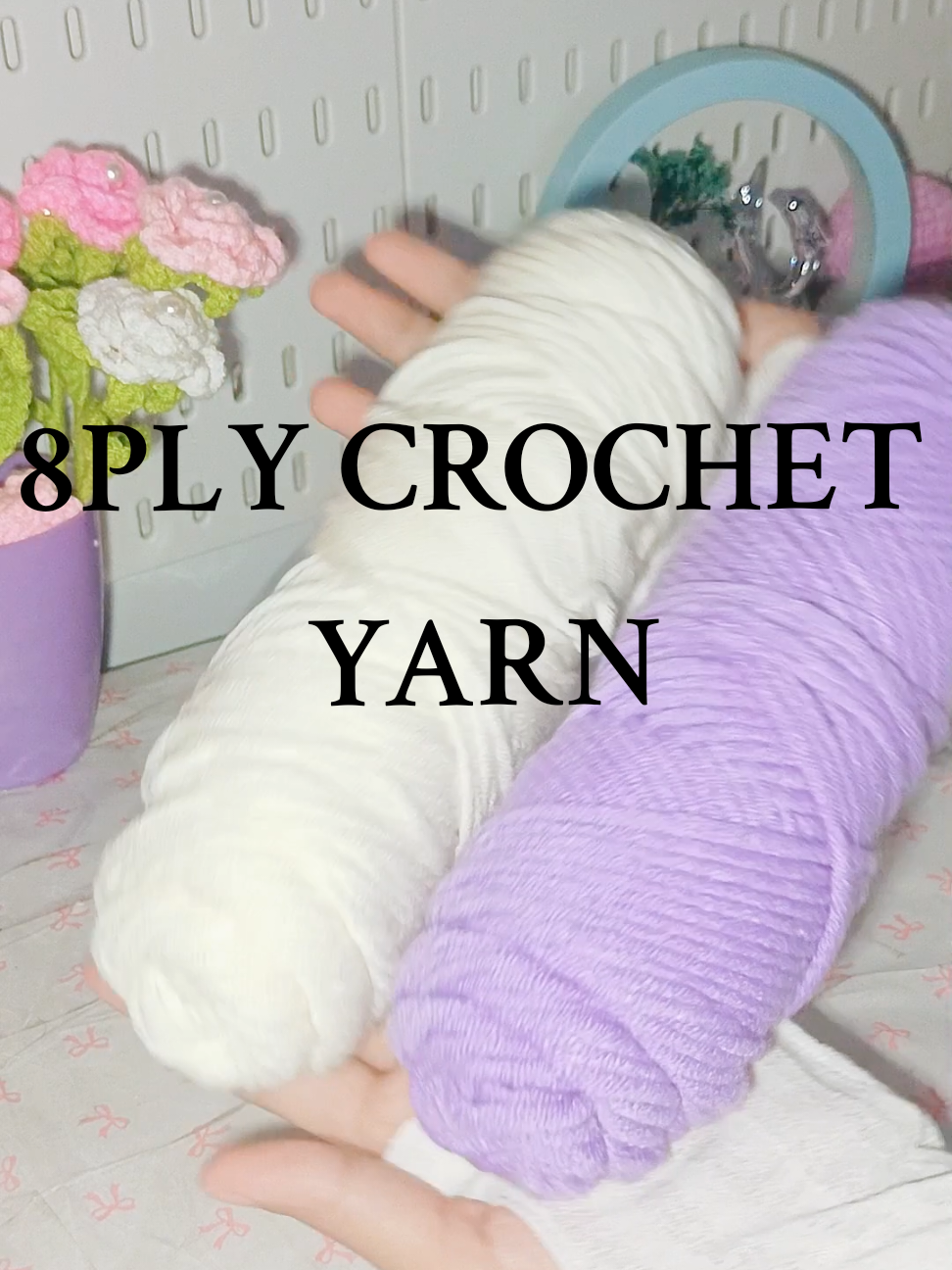 8ply yarn for big project🧶🌸 #8ply #8plyyarn #8plymilkcottonyarn #crochet #crochetyarn #yarn #project #fyp 