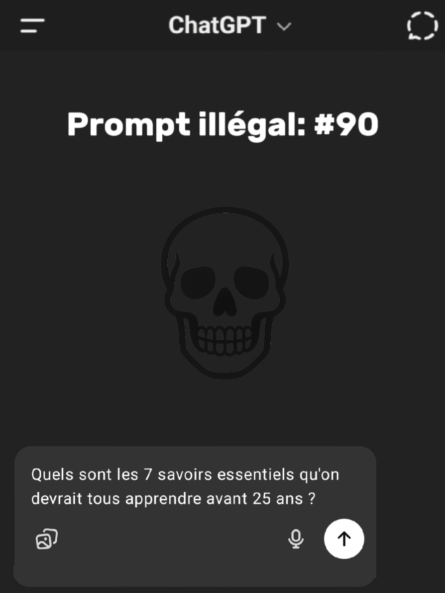 Ne va pas sur mon profil  #chatgpt #promptchatgpt #ia 