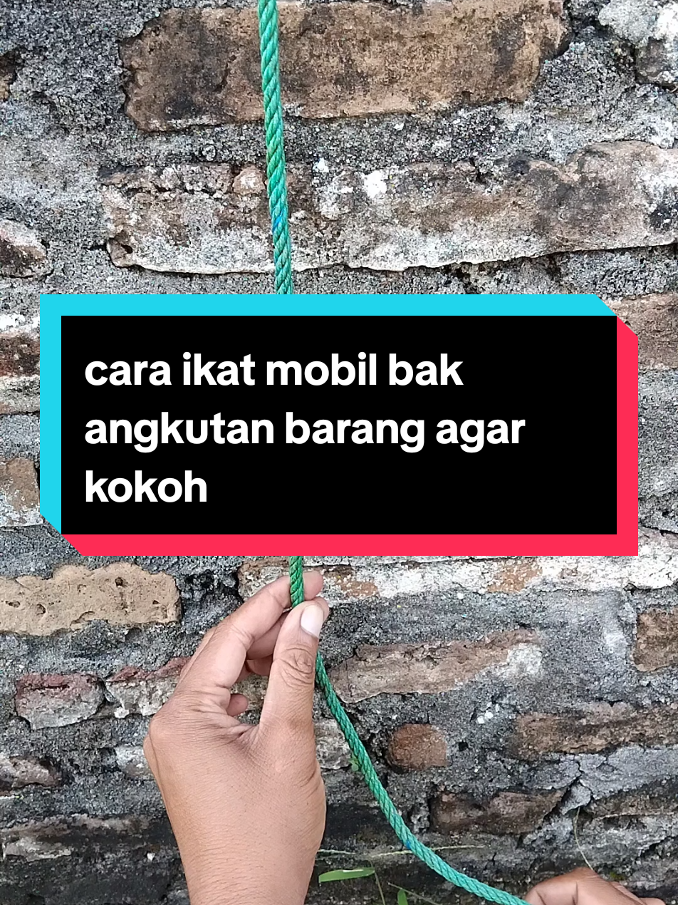 cara ikat mobil bak angkutan barang agar kokoh #tutorial #tiktok #idekreatif #ideas #tipsandtricks #DIY #talitemali 