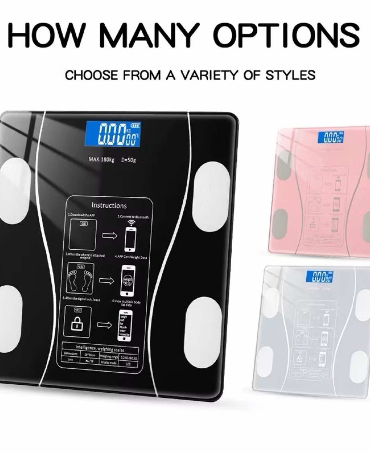 #WJM #scales  Bluetooth connection to the scale can check weight and body fat percentage