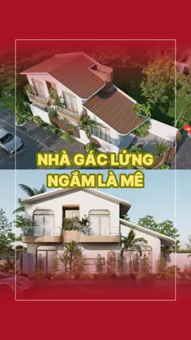 Nhà gác lửng có ban công xinh yêu. #nhacap4 #nhavuon #nhagaclung #thietkenoithat #gonic 
