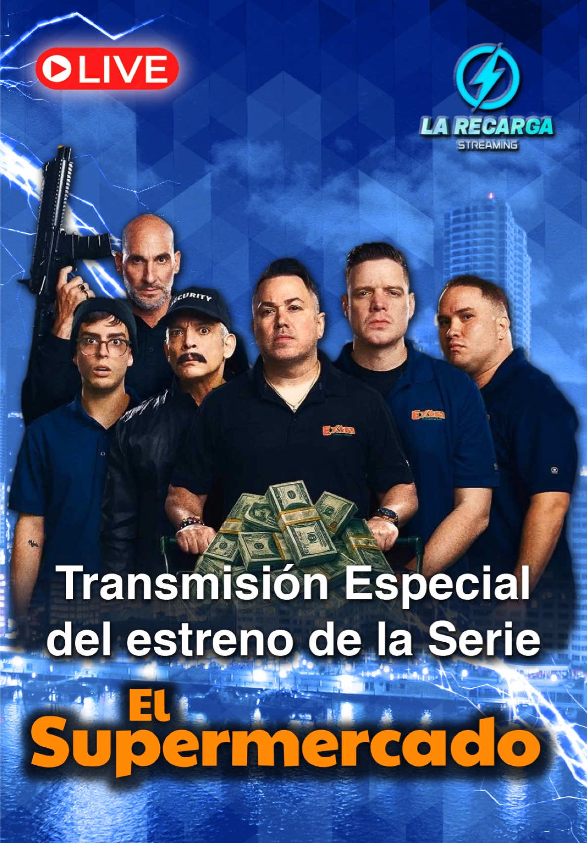 HOY LA RECARGA DICE PRESENTE EN EL ESTRENO MUNDIAL DE EL SUPERMERCADO LA SERIE ⚡🌎 Una producción venezolana escrita y dirigida por @nandodelagente y @alexgalanfilms! 🌟 Con un elenco de estrellas de otro nivel 🛒💥 🗓️ Sábado 31 de mayo 🕤 9:30 PM (hora Miami) 🇺🇸  9:30 PM (hora CCS) 🇻🇪 🔴 Transmisión EN VIVO por La Recarga Streaming 📲 Instagram: @larecargaig 🎮 Kick: @larecarga 🎵 TikTok: @larecargatiktok ¡No te lo puedes perder! Esta serie va a dar mucho de qué hablar 😏 #elsupermercado #larecarga #estrenomundial #serielatina #comedia #accionpura #imperdible