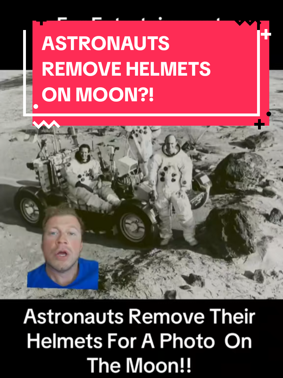 did astronauts remove their helmets on the moon? #space #history #debunk 