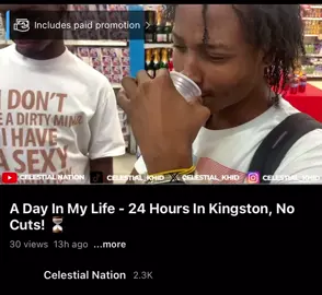 A Day In My Life - 24 Hours In Kingston, No Cuts! ⏳ New Vlog Out On My YouTube Channel…Go Watch, Like Share And Subscribe ‼️🔥#celestialnation #celestialnation1 #goviral #celestialkhid #celestial_khid #fyp #youtube #jamaica #fypシ #celestial_nation #vlogger 