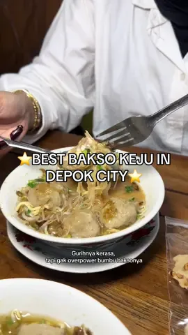 Saingan samrat ini cuma harganya ga nyampe setengahnya!! Condong raos bener2 yaa plis bakso ini jangan dinaikin harganya sampe semua warga depok nyobain si quick melt itu enak bangeeet 9/10 😭🙏👍💗 Recommended banget euy ini bakso mah langganan dari dulu rasanya gak berubah legend ⭐️ #bakso #depok #keju #rekomendasi #review #viral #jajananviral #jajananmurah #asmr 