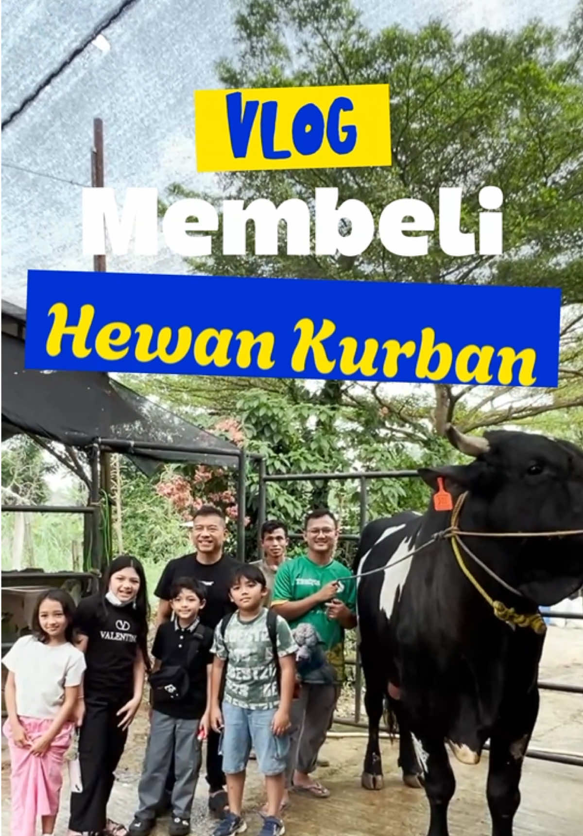 Tahun ini, kita punya tugas penting: pilih sapi kurban sendiri! Dan inilah dia… ANTON! 🐄🤩 Sapi pilihan kita yang pokoknya harus “ganteng, gede, dan baik hati.” Bismillah ya Ton, semoga jadi ladang pahala dan berkah untuk banyak orang 🙏🏻💛
