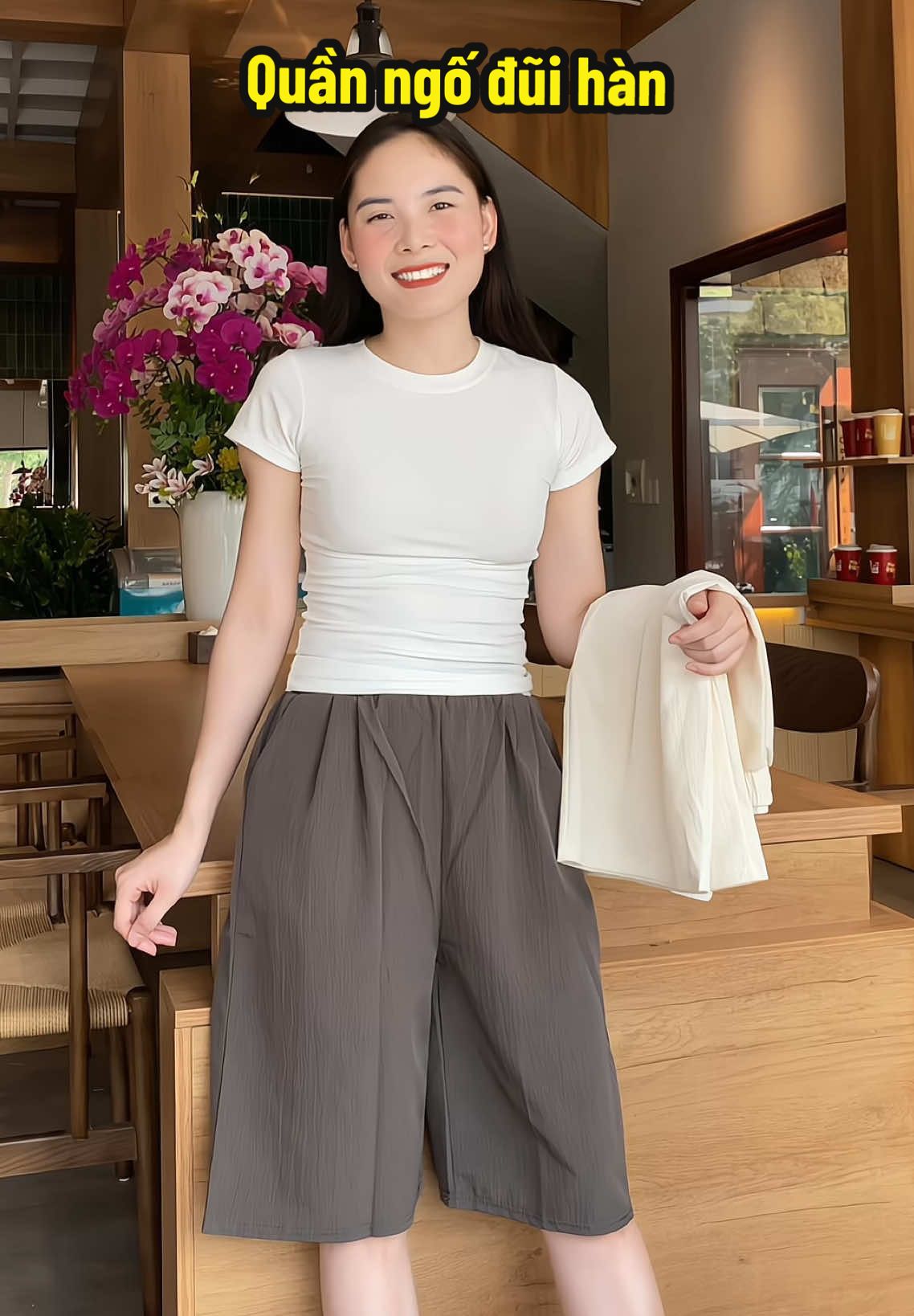 Quần ngố chất đũi Hàn nhẹ mát,cạp chun co dãn#quanngo #quannu #quanngoxuong 
