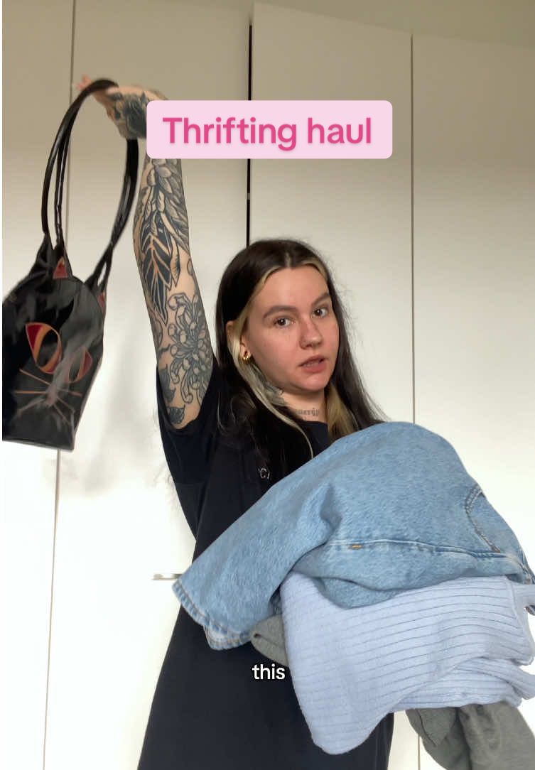 Thrifting try on haul #thrifting #haul #tryonhaul #fyp 