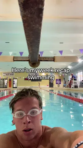 Weekly swim recap #fyp #triathlon #training #swimming 
