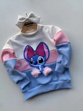 O blusão mais vendido da Sevilinhas! 💖 55,00✨últimas peças  #angel #stitch #meninas #lookinho 