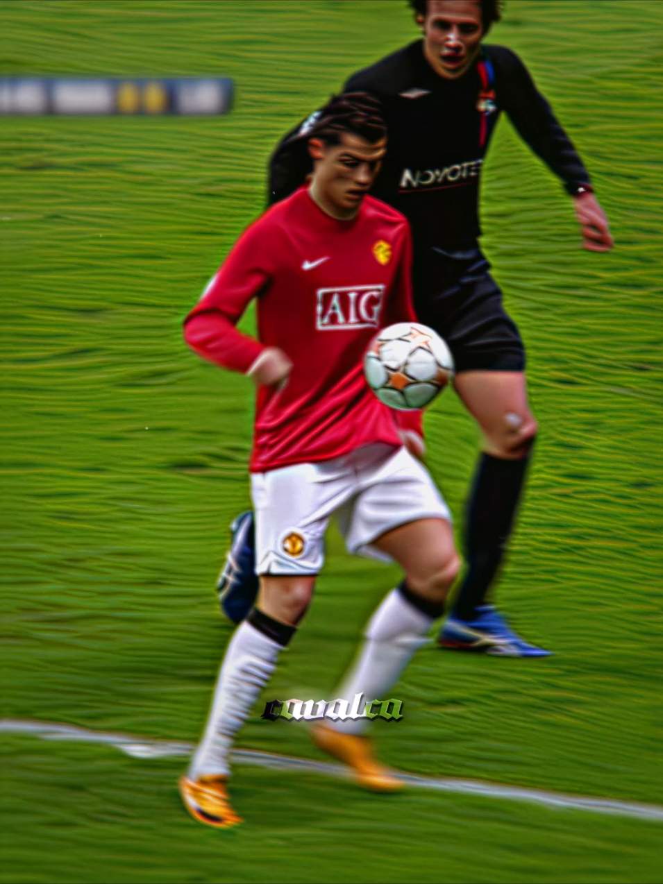 YOUNG RONALDO VS LYON 🐐💀  #cr7fans #footballedits #ronaldo7 #cr7edits #cr7goat🐐 