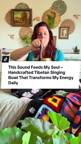 Healing sounds.                            Tibetan singing bowls.                     This sound feeds my soul—every single time. There’s something powerful about starting the day with intention, grounding your energy, and reconnecting with your inner peace. This handcrafted Tibetan singing bowl from Nepal has become a daily ritual in my life. The vibration? Deep. Calming. Realigning. It’s not just about sound—it’s about creating space for your spirit to breathe. Bring energy, peace, and presence into your home. It’s more than a tool. It’s a practice. #soulcare #singingbowl #tibetansingingbowl #vibrationalhealing #meditationtools #soundtherapy #spiritualpractice #energycleansing #selfconnection #tiktokshopfinds #CapCut 