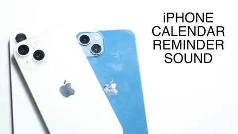iPhone Calendar Reminder Sound