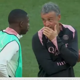 I wonder what they were talking about🤔 #luisenrique #ousmanedembele #dembele #démbélé #parissaintgermain #psg 