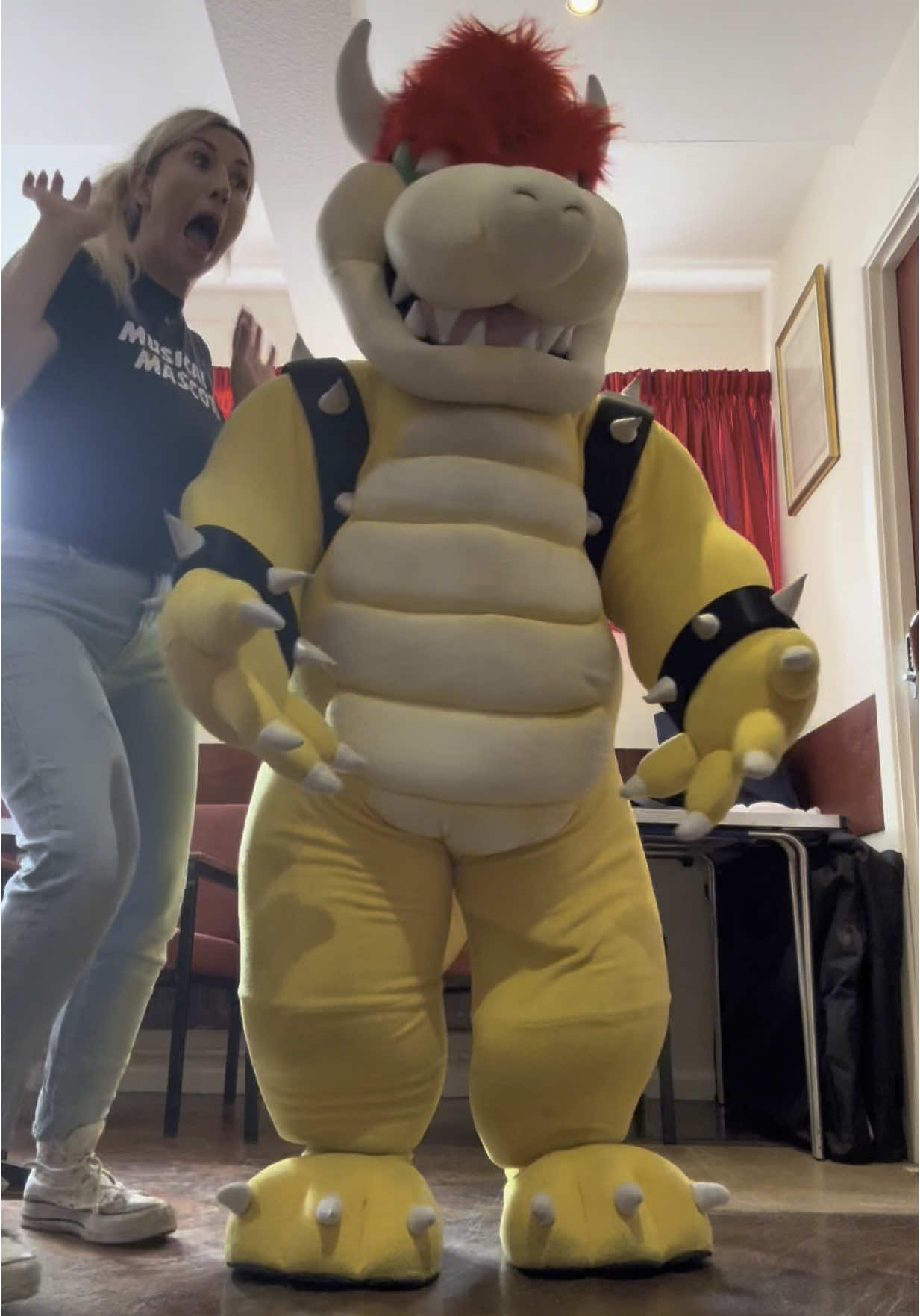 BOWSER SUIT UP!!!!! #bowser #mario #supermario #fyp #foryoupage #musicalmascots #suitup #trending #villian #partyentertainer 